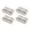 4Pcs Toilet Seat Risers Adjustable Height Bidet Pads with Strong Adhesion