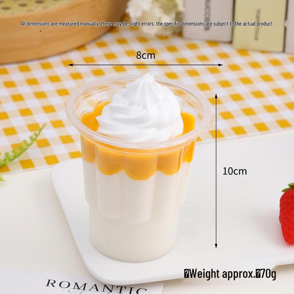 PU Simulation Sundae Cup: Ice Cream Display Props for Photography