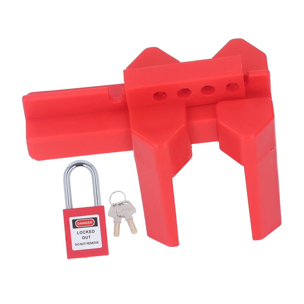 Width Adjustable Ball Valve Lock 38mm Safety Lock Set for Industrial Chemical Electrical