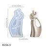 DIY Abstract Couple Silicone Molds Handmade Ornaments Plaster Cement Epoxy Resin Mold Nonstick Reusable Soap Mould