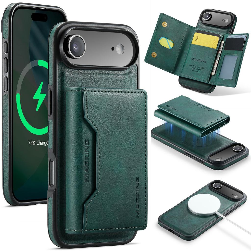 MAGKING K2 Series For iPhone Air Case Compatible with MagSafe PC+TPU+PU Phone Cover