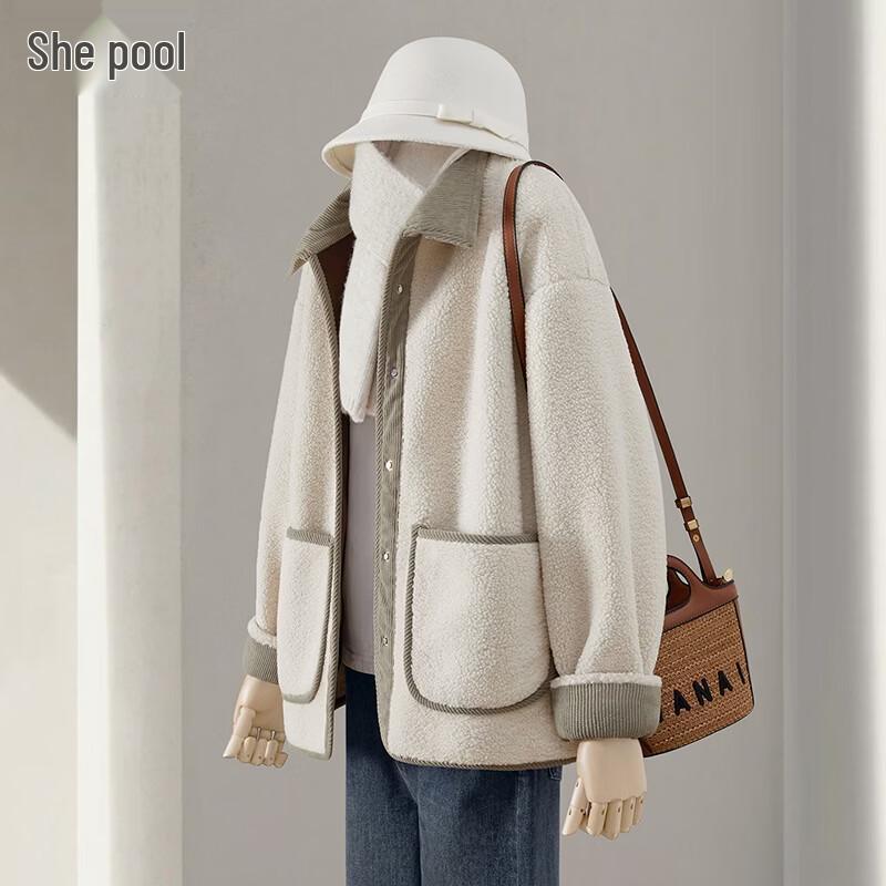 

Tachi Women s Colorblock Granular Fleece Lapel Coat XL