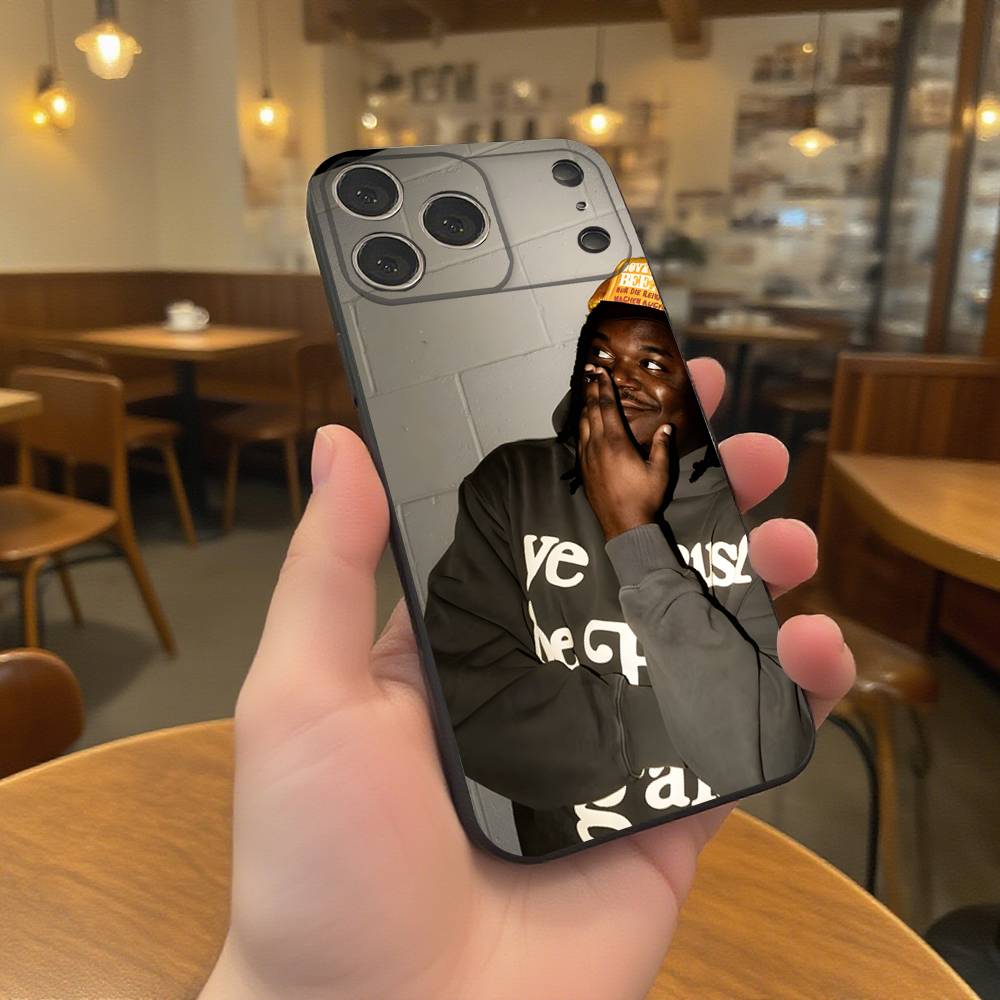 

L-Lucki Rapper Gemini Phone Case For iPhone 17,16,15,14,13,12,11,Pro,XS,Max,XR,Plus,E,SE4,Mini Black Soft Cover iPhone14Plus