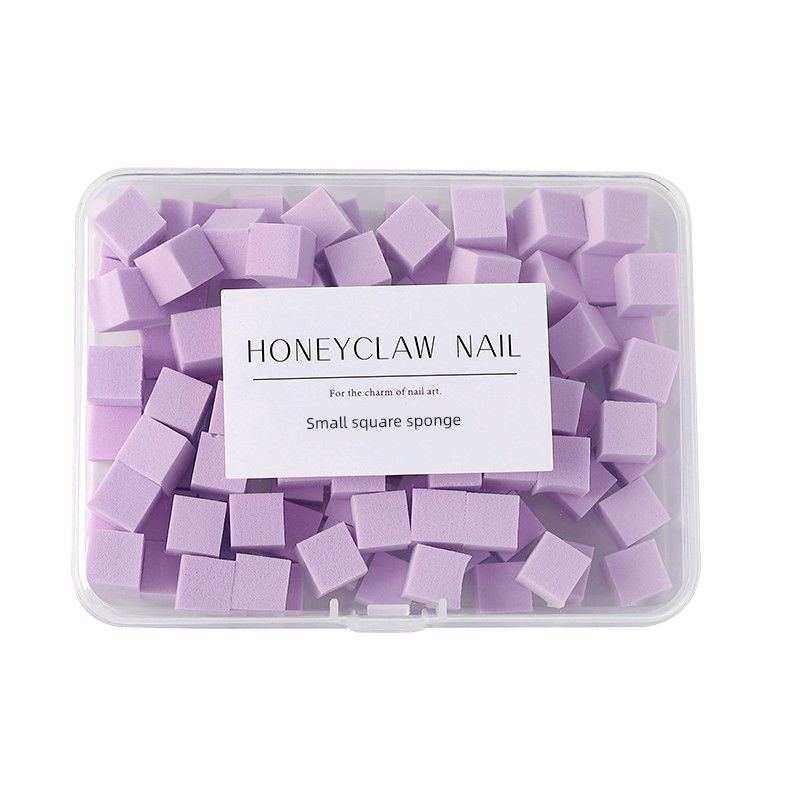 Nail Pat Glue Sponge High Density Tofu Block Powder Puff Blush Gradient Special Grip for Nail Beauty Shop Tool