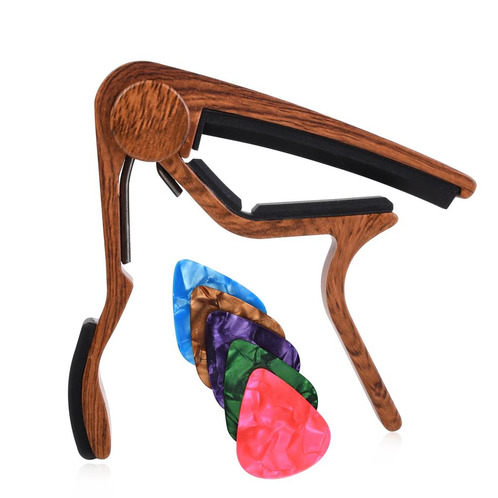 Acoustic/Electric Guitar Capo 5 Pick Guitar Capo
