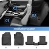 LUCKEASY Right Drive for Honda Prelude 6th Gen BF1 2025 2026 TPE 3D Car All- Weather Floor Mats Cargo Liner Trunk Waterproof