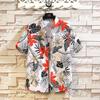 Men's floral shirt men's short-sleeved summer casual Hawaiian beach shirt