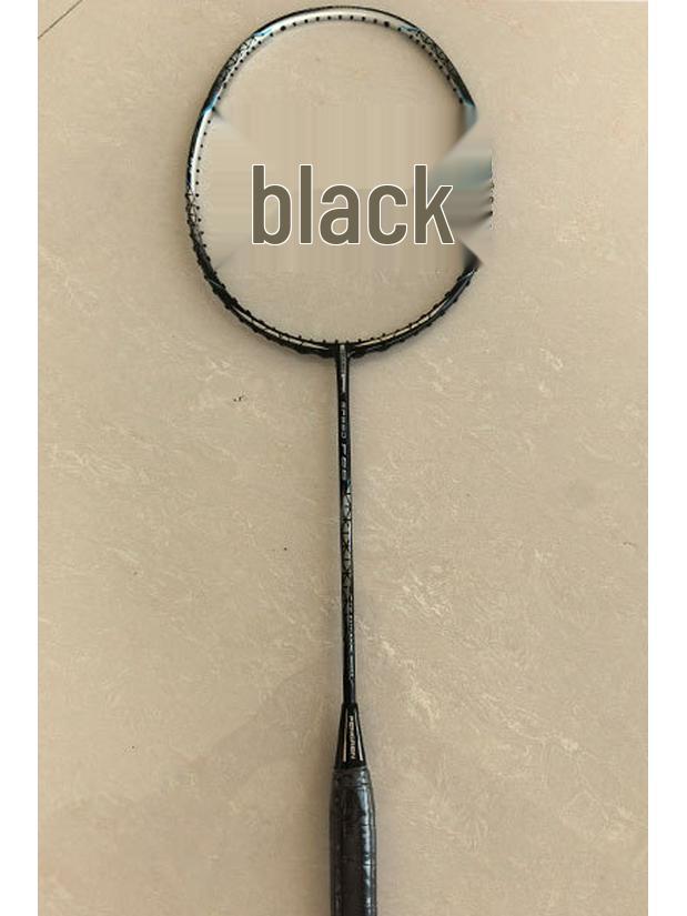 Premium All-Carbon Badminton Racket: Ultra-Light 5U for Offense & Defense, Ideal for Student Training, One-Piece Mold, 30-Month Warranty.