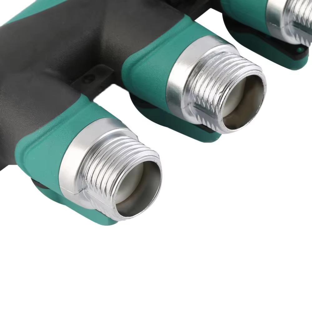 4-Way Tap Connector 3/4'' Plastic Garden Hose Splitter Drip Irrigation Water Connector for Agricultural New