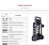 Foldable Aluminum Trolley with Universal Wheels – Portable Shopping Handcart for Outdoor Use