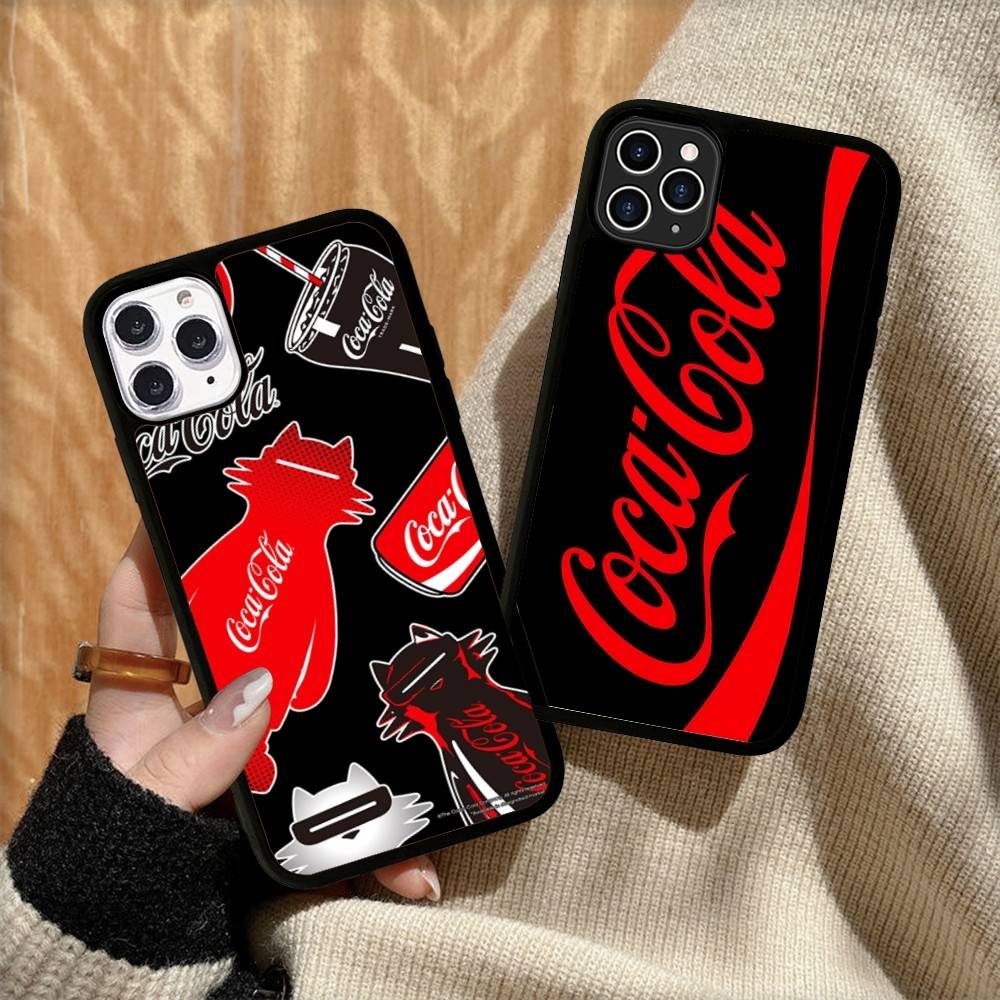 C-Coca C-cola Vintage Logo PC+TPU Phone Case For IPhone 17 16 15 14 13 12 11 Pro Max Plus Kawaii Cartoon Cover