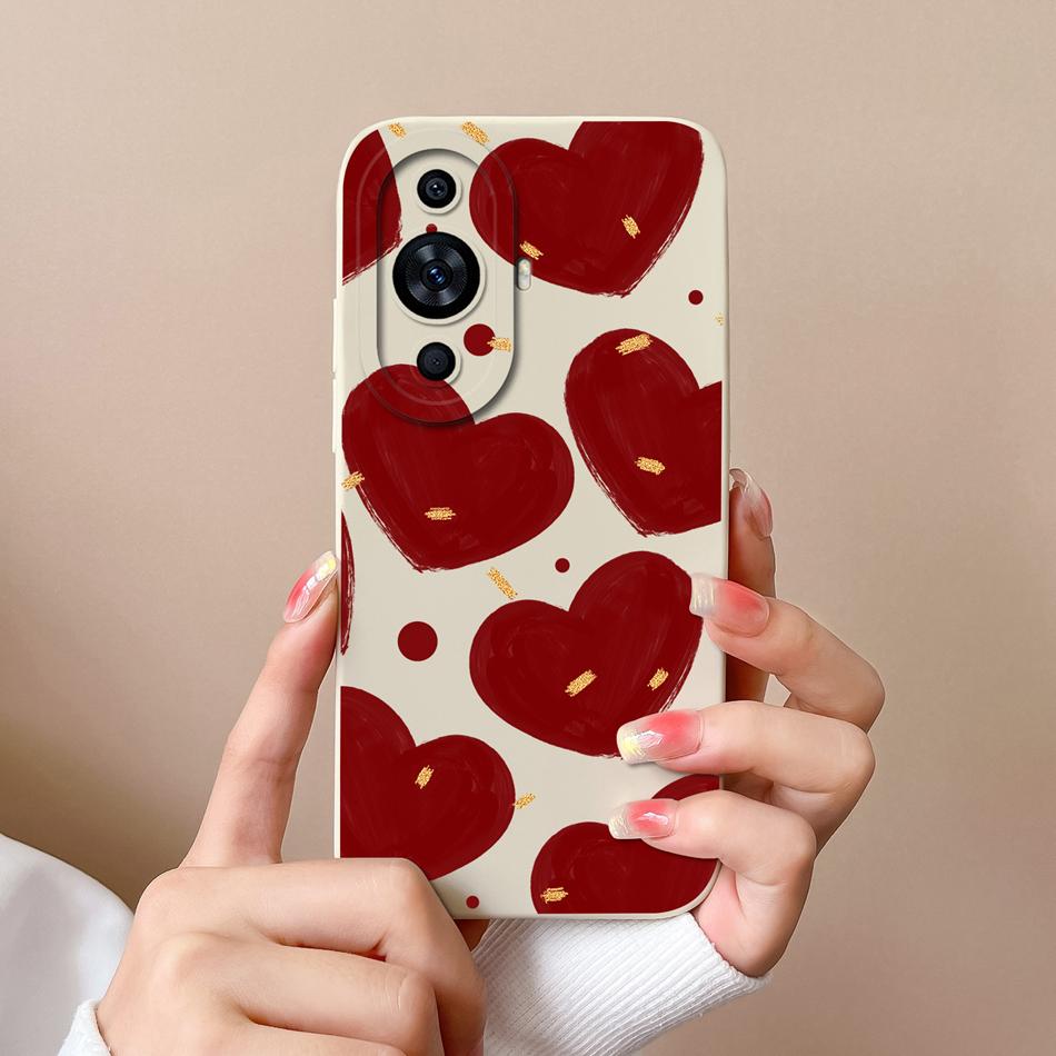 For Huawei Nova 11 Pro Phone Case Cute Design Full Protection Funda For Huawei Nova11 11Pro Soft Liquid Silicone Back Covers