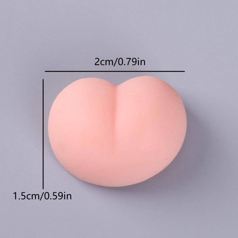 10/30/50 Fun Butt Mochi Squeezable 3D Stress Relief Peach Butt Stickers For Phone Decoration Accessories Toys