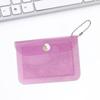 Japanese & Korean Style Snap Button PVC Mini Wallet: Cartoon Coin Purse, Portable Earphone & Key Case Pendant