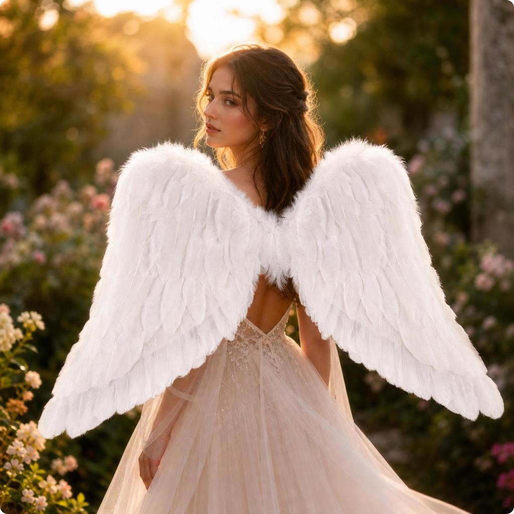 Feathered Angel Costume Plumes | Foldable Design for Easy Storage, plumes, Stage Performances