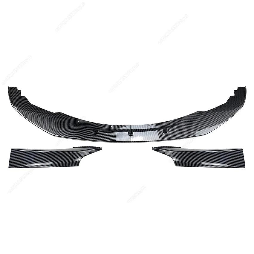 4PCS/Set Car Front Bumper Splitter Lip Diffuser Spoiler For BMW 1 Series F20 F21 120d 120i M135i Pre LCI M-Sport 2012-2015 Black