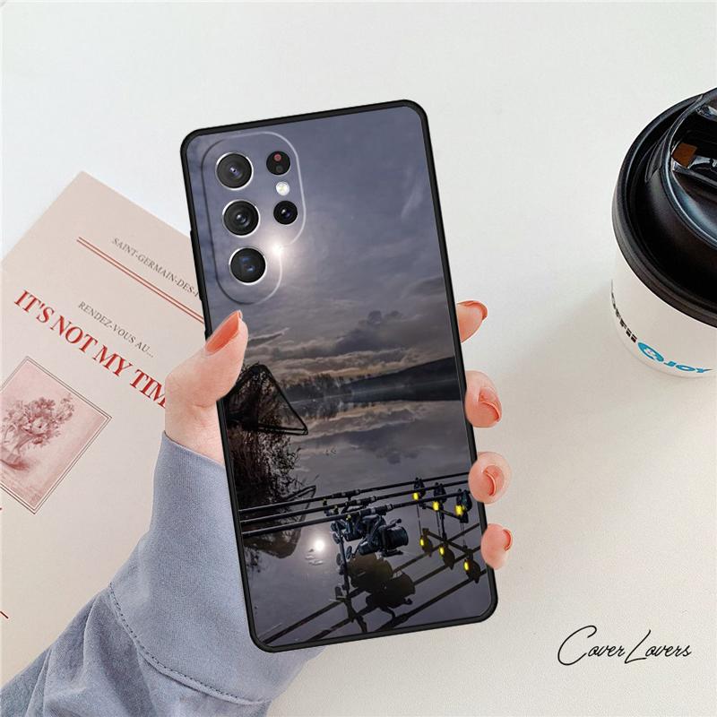 CARP FISHING RODS phone case For Samsung Galaxy S24 S25 S23 S22 Ultra Note 10 20 Plus S20 S21 FE Cover