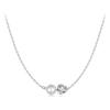 WOSTU Moissanite Rose Flower Stud Earrings Women S925 Silver Diamound Cut Rose Pearl Pendant Necklace Wedding Party Jewelry Gift