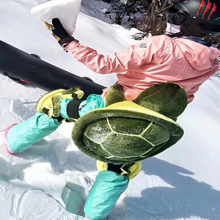

Adult children waterproof little turtle hip protection snowboard skis anti-drop knee pads waterproof hip protection pad set Children s model [25kg-45kg]