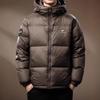 Men's Italian Winter Thick Hooded Down Jacket - 90% Duck Down, Short, Loose, Plus Size Puffer.