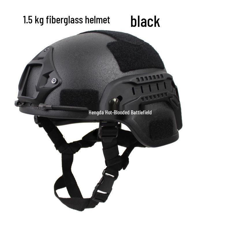 MICH2000 Action Fiberglass Riot Helmet for Special Forces Training, 1.5KG