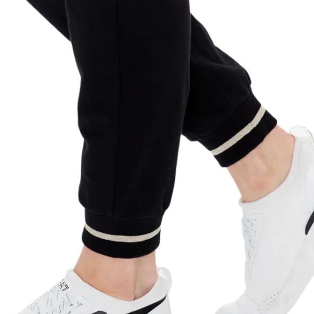 Emporio Armani Ss23 Letter Logo Jogger Knit Sports Pants Women Bottoms Black 8NTP67-TJCQZ-0200