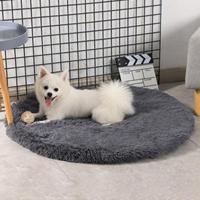 Cat Cushion Round Keep Warmth Super Soft Dogs Kitten Sleeping Cushion Bed for Household