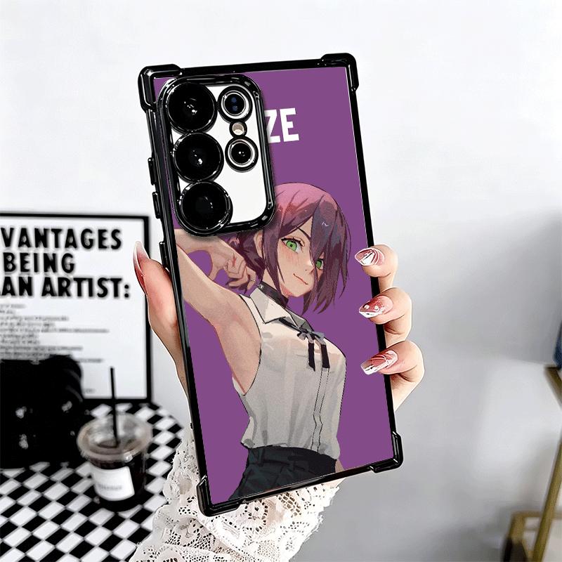 Anime Character R-Reze CSM Plating Phone Case For Samsung Galaxy S24 S25 FE S26 Edge S23 Ultra S22 S21 Plus S20 Anti-Fall Airaba