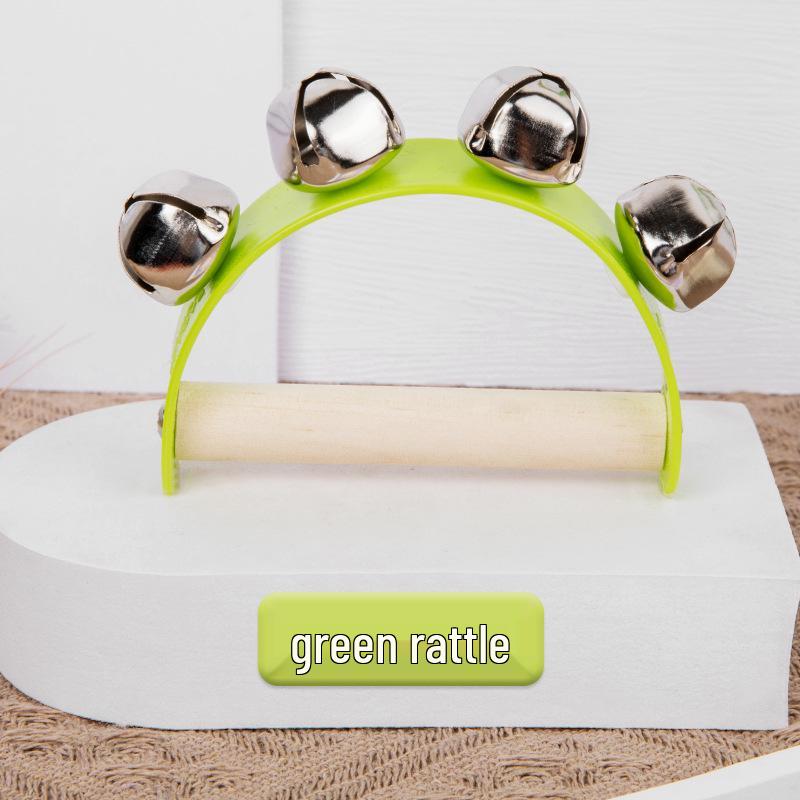 Деревянный полукруглый ручной колокольчик: Детская музыкальная погремушка и развивающая игрушка