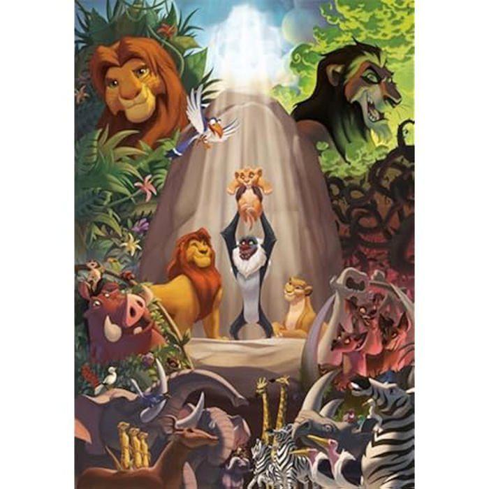 Puzzle 1000 Pièces - CLEMENTONI - Le Roi Lion - Éco-Responsable - 70 x 50 cm - Pour Adultes