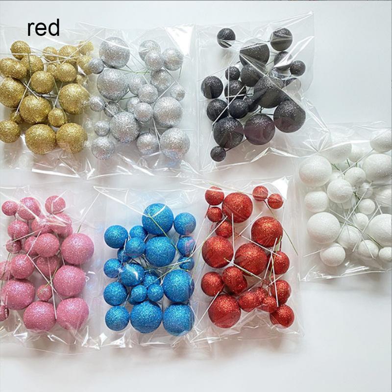 

Плагин для украшения торта «Блестящий шар» Плагин для украшения стола на день рождения Украшения для торта Лучшие аксессуары для торта 7 красный