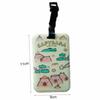 Cartoon Capybara Travel Luggage Tag Name Address Tel Soft Silicone Baggage Labels Mark Hanging Sign Board Baggage Tags