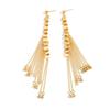 SHIXIN New Elegant Sequin Long Tassel Drop Earrings for Women Sexy Vintage Alloy Round Pendant Earrings Daily Wear Jewelry Gifts