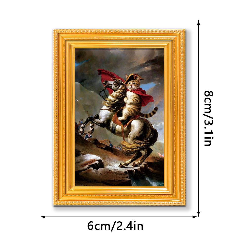 

Creative Cat Home Decor 3D Wooden Photo Frame Magnet