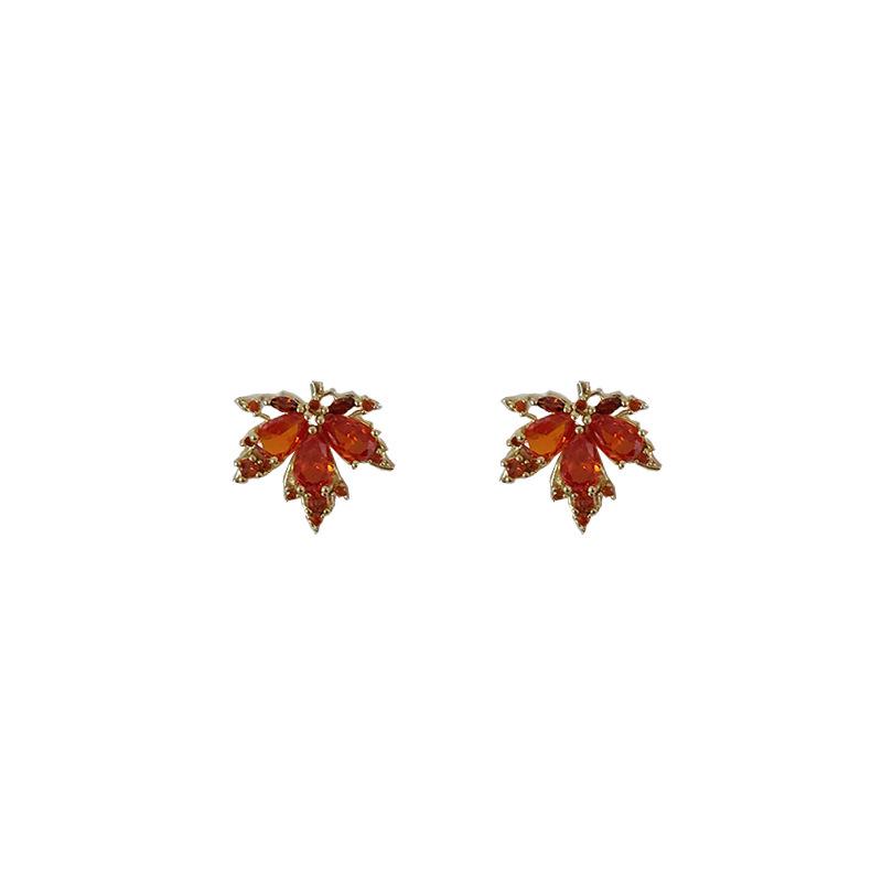 Elegant Retro Red Heart Pearl Earrings for Women - French Style Jewelry