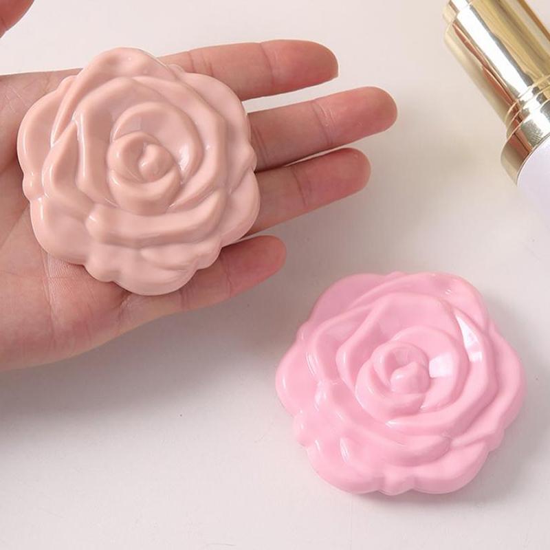1Pcs Portable Retro Rose Flower Mini Mirror Small Pocket Makeup Mirror Double Sided Hand Mirrors Compact Cosmetic Beauty Tool