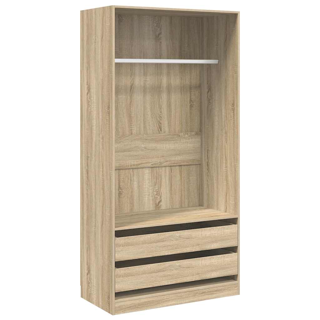 Kleiderschrank in Sonoma Eiche 100 x 50 x 200 cm Spanplatte