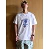 American-Style Heavyweight Loose-Fitting Pure Cotton Patchwork Printed T-Shirt for Men, Short-Sleeve Summer Base Layer, Export Men's Clothing