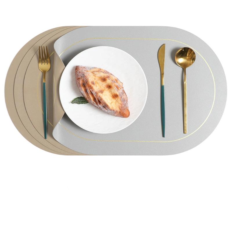 Zweiseitige Tischsets Nordischer Stil Küchen-Esszimmer-Dekor Wasserdicht Fleckenabweisend Platzsets Geschirrunterlage
