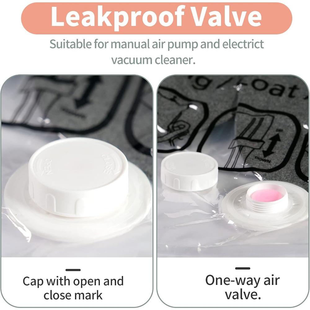 6-piece Set of Hanging Vacuum Storage Bags 26.3x35.4 Inches (67x90cm) 3 Pieces, 26.3x43.3 Inches (67x110cm) 3 Pieces