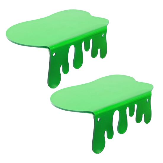 2Pcs Wall Mount Storage Shelf Strong Load-bearing Simple Installation Wall Floating Shelf Organizer Display Rack