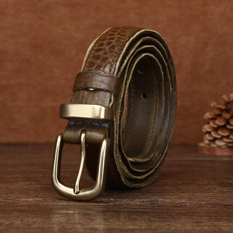 Curea retro la modă personalizată cu decor vechi pentru femei, din piele naturală, primul strat, din piele de vacă, pentru blugi