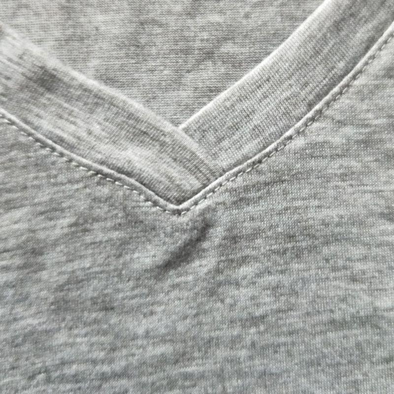 Damen Ärmel Kurz V-Ausschnitt Saum Locker Lässig T-Shirt Sommer Tunika Bluse Top