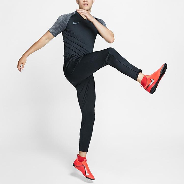 Nike Breathe Strike Training Soccer Short Sleeve Tee Men Tops Black AT5871-010