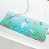 Bathtub Mat Cartoon Printed Anti-Slip with Drainage Holes Strong Suction Cups Safe Fun Bathing Experience Children Shower Mat
