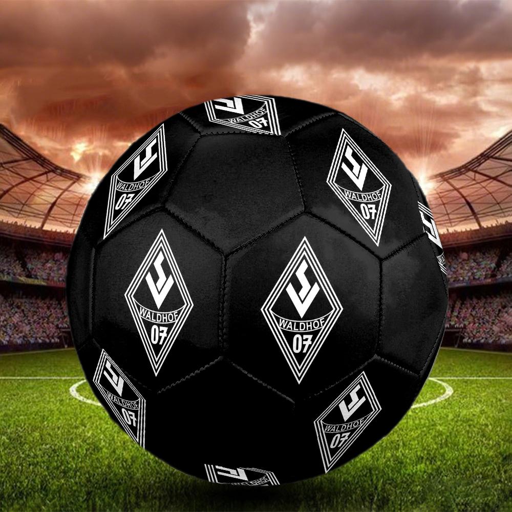 Pallone da Calcio Waldhof Mannheim 07 taglia5, colorato, adatto a tutte le età, cucito a macchina, materiale PVC, grado competizione, durevole e ad alto rimbalzo