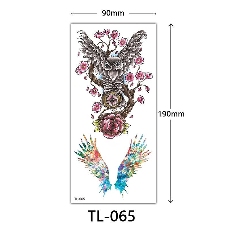 

Цветочные тату-наклейки, Цветные эскизные тату-наклейки, Английские буквы, Свадебная фотография тату 90*190mm