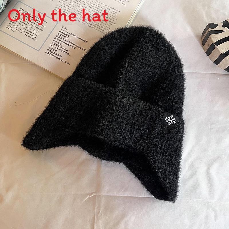 Soft Polyester Knit Ear Cover Hat For Autumn Winter Casual Womens Wear