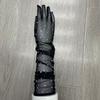 Crystal Transparent Long Gloves Bride Wedding Gloves Women Driving Gloves Sun Protection Mittens