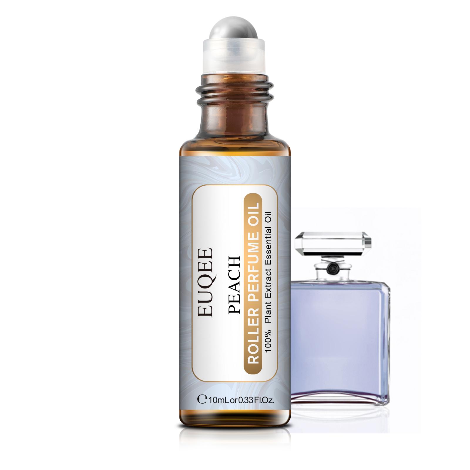 

5Pcs EUQEE Roller Парфумерна олія для зволожувача Аромат D-Jadore Angle Фрезія Кокос і ваніль Квіткова ефірна олія для дифузора DIY Perfume 5pcs-Peach